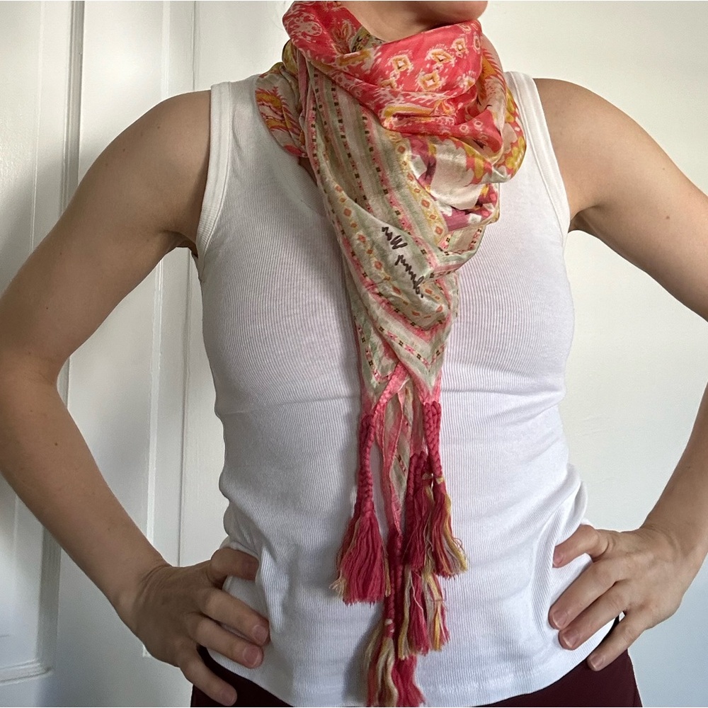 Johnny Was Silk Scarf